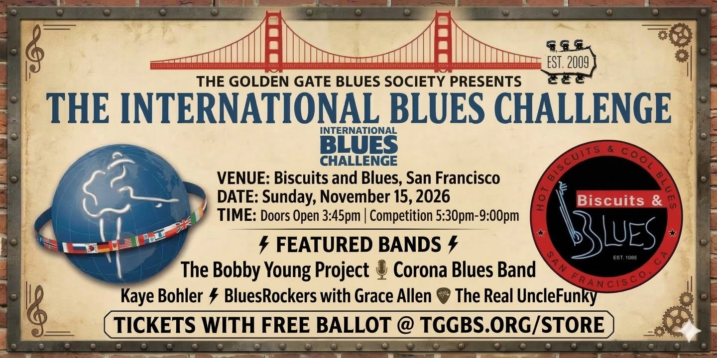 International Blues Challenge poster featuring Kaye Bohler